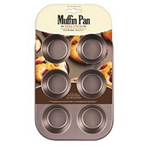 Baking | Non Stick Muffin Tray, 6 Cup Baking Baking