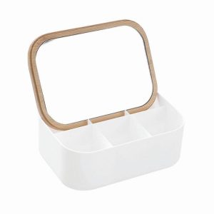 Baskets | Bano Organiser Rectangle Box w/ Mirror Baskets Baskets