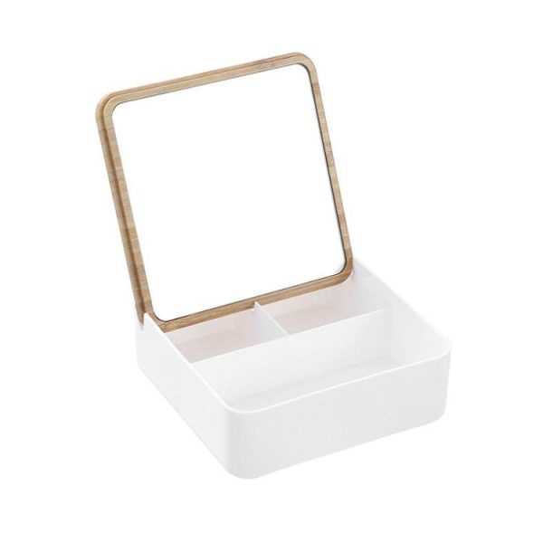 Baskets | Bano Organiser Square Box w/ Mirror Baskets Baskets