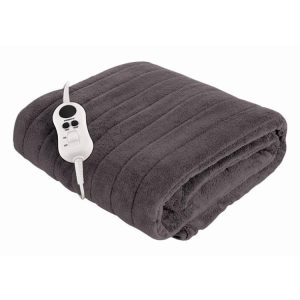 Bedding | Heated Throw Rug, Charcoal Bedding Bedding