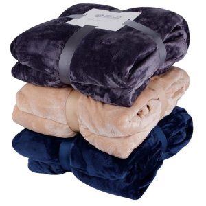 Bedding | Luxury Plush Blanket, Charcoal Bedding Bedding