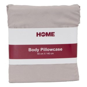 Bedding | Microfibre Body Pillowcase, Taupe Bedding Bedding