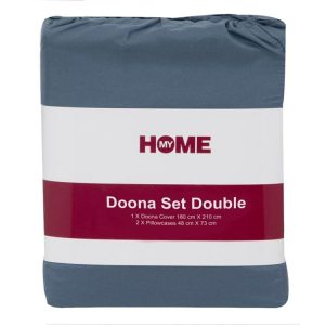 Bedding | Microfibre Doona Set, Double, Flint Bedding Bedding