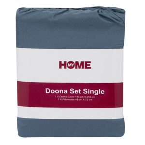 Bedding | Microfibre Doona Set, Single, Flint Bedding Bedding