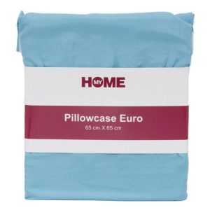 Bedding | Microfibre Pillowcase, Euro, Blue Bedding Bedding