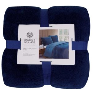 Bedding | Sherpa Comforter Set, Queen, Ocean Bedding Bedding