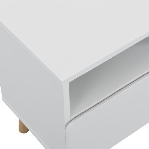 Bedroom | Emma Night Stand, 1 Drawer, White Bedroom Bedroom