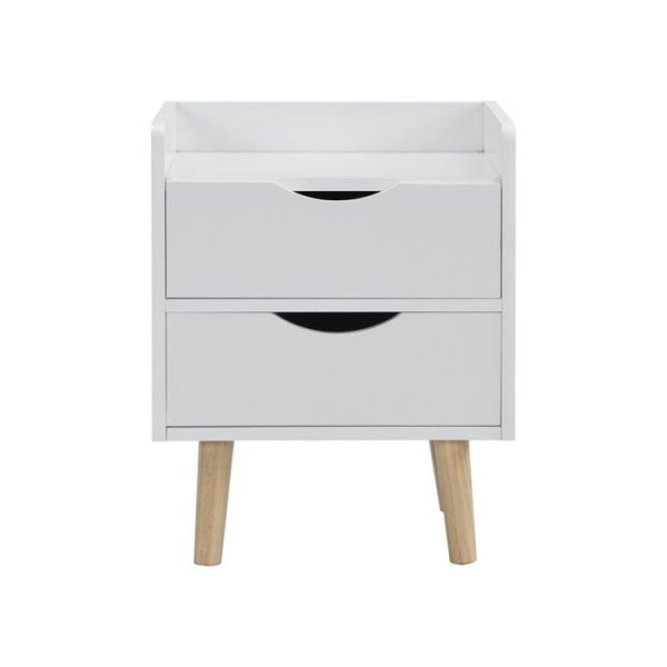 Bedroom | Sophia Night Stand, 2 Drawer, White Bedroom Bedroom