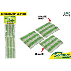 Cleaning Equipment | Metallic Mesh Sponges, 3pk Cleaning Equipment Cleaning Equipment