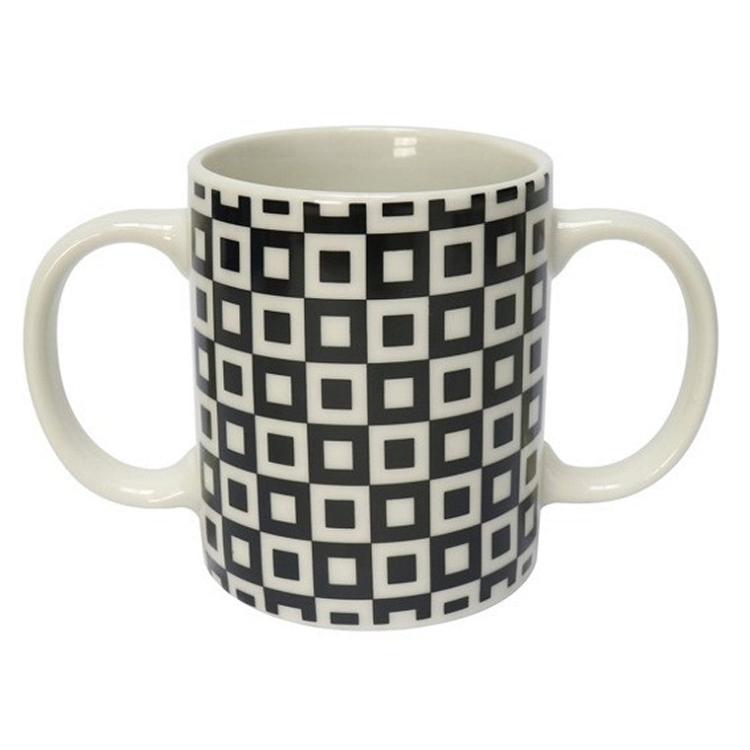 Dining & Serveware | Ceramic Mug w/ Double Handle, Asstd