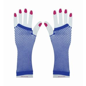 Dress Ups | Party Fishnet Gloves, Blue Dress Ups Dress Ups