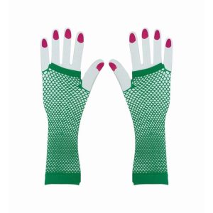 Dress Ups | Party Fishnet Gloves, Green Dress Ups Dress Ups