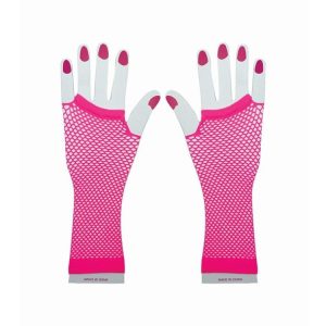 Dress Ups | Party Fishnet Gloves, Pink Dress Ups Dress Ups