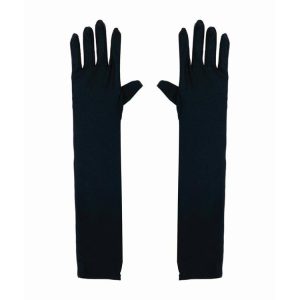 Dress Ups | Party Long Satin Gloves, Black Dress Ups Dress Ups