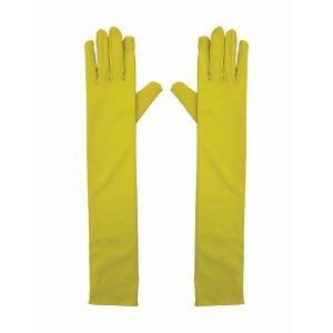 Dress Ups | Party Long Satin Gloves, Yellow Dress Ups Dress Ups