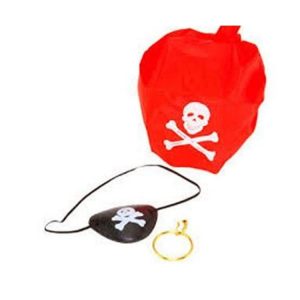 Dress Ups | Pirate Bandanna Eye Patch & Earring Dress Ups Dress Ups