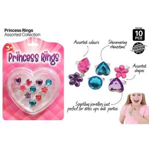 Dress Ups | Princess Rings, 10pce Dress Ups Dress Ups