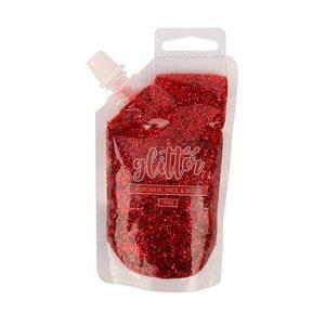 Dress Ups | Red Glitter Gel Pouch, 50gm Dress Ups Dress Ups