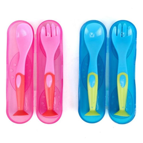 Feeding | Baby Cutlery, 3pce, 2 Asstd Colours Baby Feeding