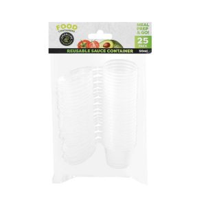 Food Containers | L&L Reusable Sauce Container, 50ml,25pk Food Containers Food Containers