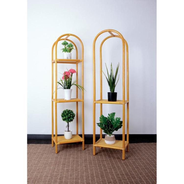 Indoor | Rattan Plant Stand, 2 Tier