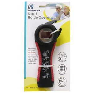 Living Aids | Multi-Use Bottle Opener, 5 in 1 Independent Living Living Aids