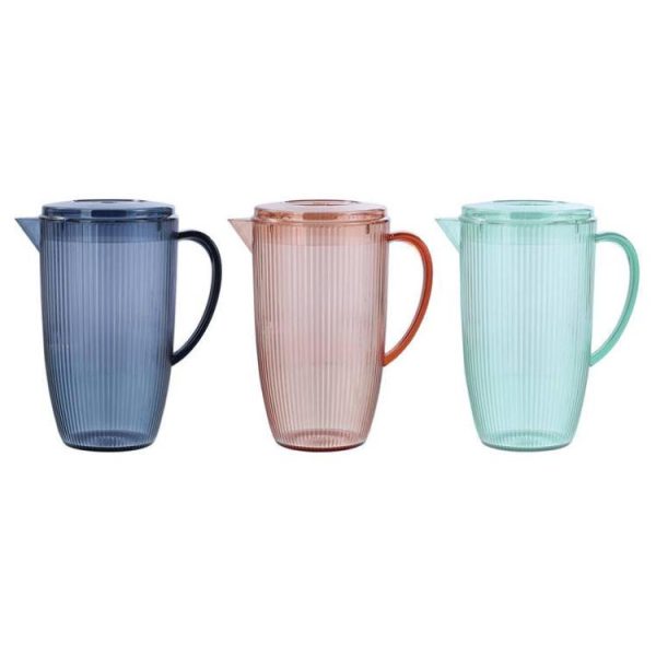 Lunch & Drink | Palm Deco Pitcher, 2.5L, 3 Asstd Colours Kitchen & Dining Lunch & Drink