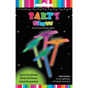 Party Décor | Glow Favours Whirl A Copter, 4pk Party Party Décor