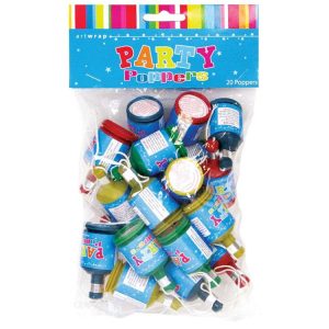 Party Décor | Party Poppers, 20pk Party Party Décor