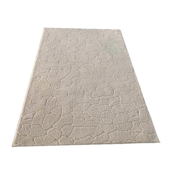 Rugs & Accessories | Jacquard Sherpa Rug, Cream Pebble, 200 x 140cm Manchester Rugs & Accessories