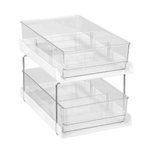 Storage | Crystal 2 Tier Drawers, 35cm Furniture Storage