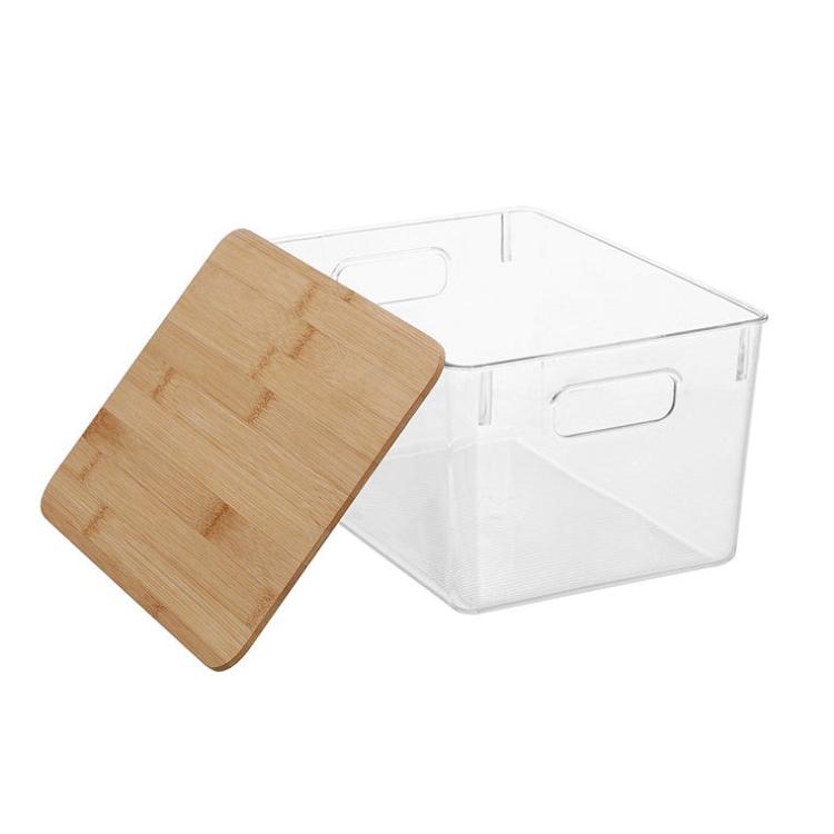 Storage | Crystal Storage w/ Bamboo Lid, 28cm