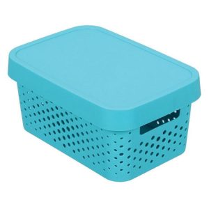 Storage | Hudson Basket w/ Lid, Small, 3 Asstd Colours Furniture Storage