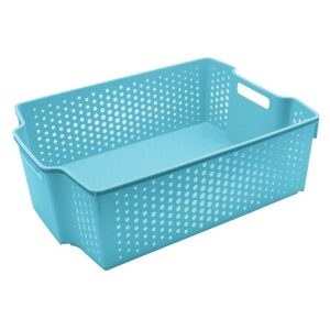 Storage | Hudson Stacking Basket, 38.5x28x12.5cm, 3 Asstd Colours Furniture Storage