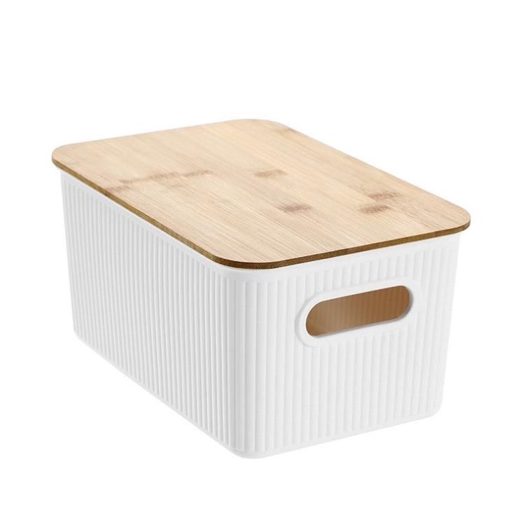 Storage | Kaia Storage w/ Bamboo Lid, 27.5×17.5x13cm