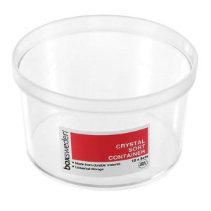 Storage | Round Crystal Container, 10x6cm, 2 Asstd Colours Furniture Storage