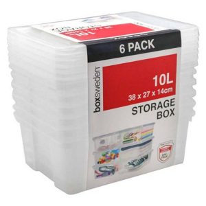 Storage | Storage Box, 10L, 6pk Furniture Storage