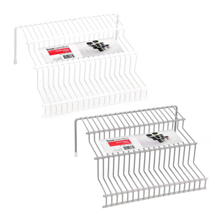 Storage | Wire Spice Rack 3 Tier, 26cm, 2 Asstd Colours