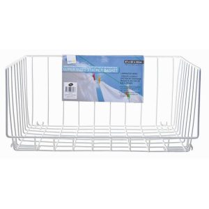 Storage | Wire Storage Basket, White Furniture Storage