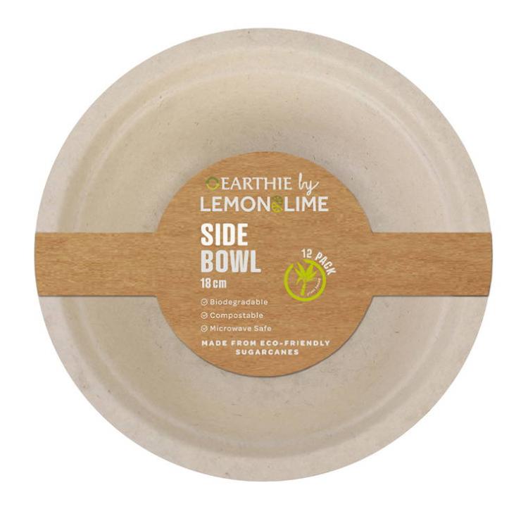 Tableware | L&L Eco Side Bowl, Natural, 18cm, 12pk