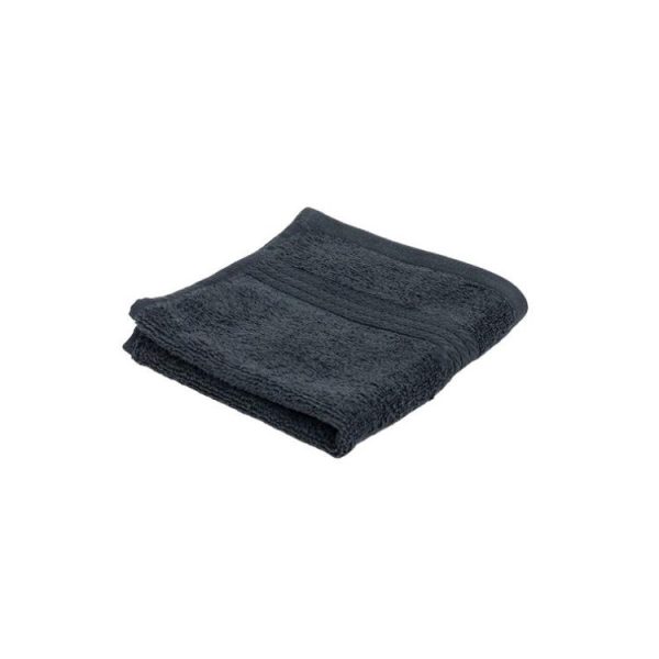 Towels | Luxury Face Washer, Dark Grey Manchester Towels