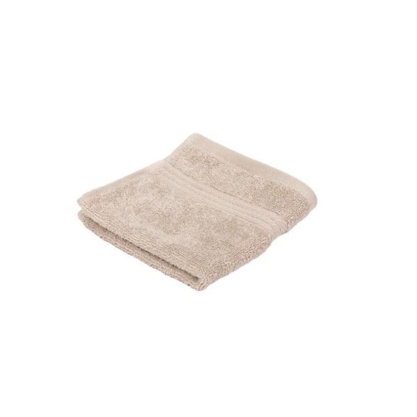 Towels | Luxury Face Washer, Taupe Manchester Towels