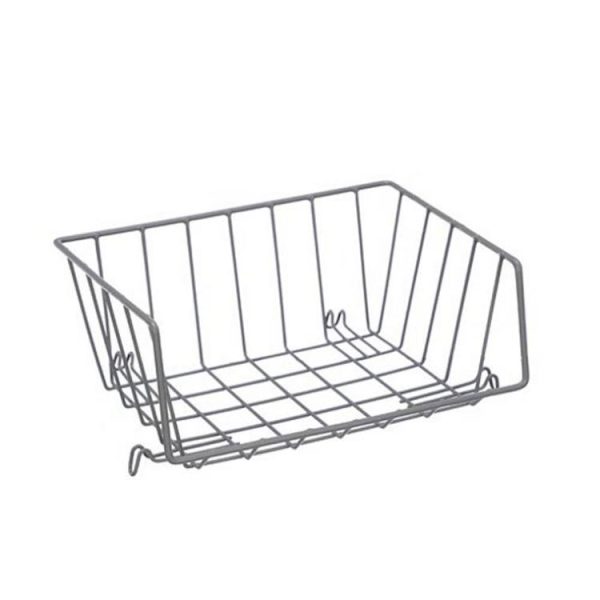 Storage | Wire Stackable Storage Basket, 29x22x12cm, 2 Asstd Colours Furniture Storage